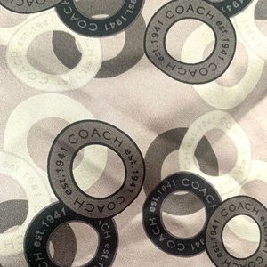 NWT Coach Silk Scarf